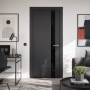Interiérové dvere A3 ART-vision, lakované, polosklenené — Omega