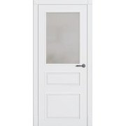 Interior door London PO, painted, with glass — Omega