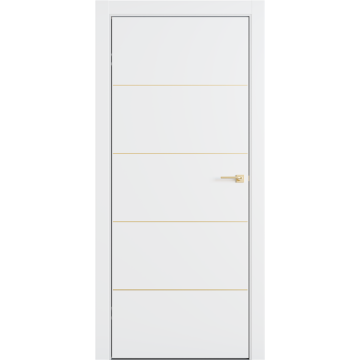 Interiérové dvere L5 Lines, lakované, plné — Omega