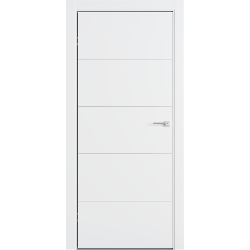 Interiérové dvere L5 Lines, lakované, plné — Omega