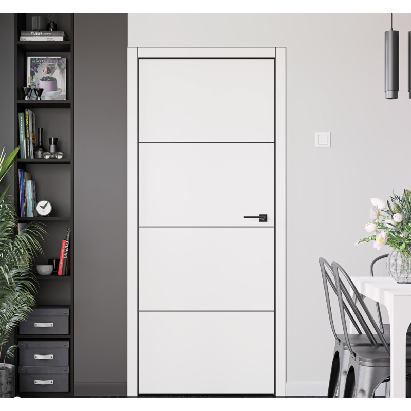 Interiérové dvere Art color C2 Metalbox, lakované, plné — Omega