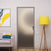 Interiérové dvere Top-Glass, priesvitné sklo, skrytá montáž — Omega