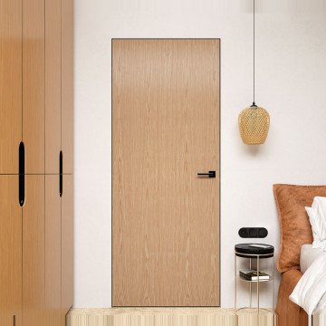 Interiérové dvere Top-Glass, dyhované (dub), skrytá montáž — Omega