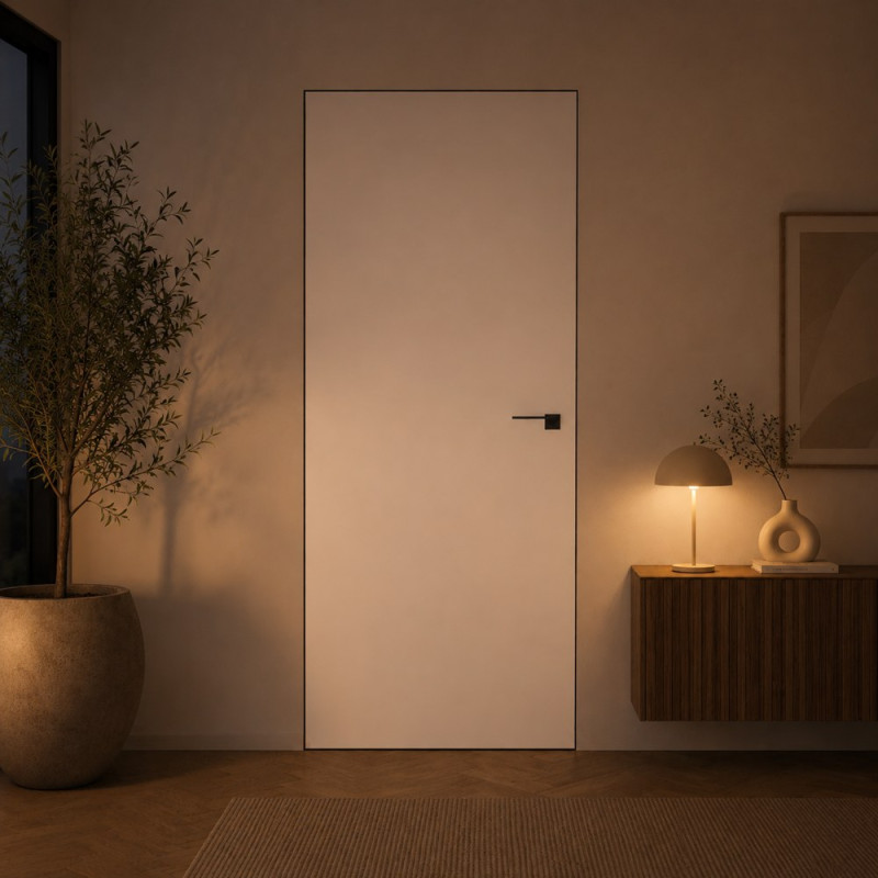 Interiérové dvere Top-Glass, lakované, skrytá montáž — Omega