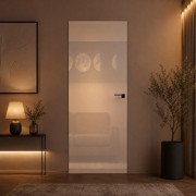 Interior door Top-Glass, with glass, hidden frame — Omega