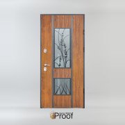 Bezpečnostné vchodové dvere Gardena F Glass do domu so sklom