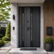 Bezpečnostné vchodové dvere HRD 1.5 Rio S Loft / Rio do domu so sklom