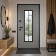 Bezpečnostné vchodové dvere HRD Passage do domu so sklom