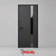 Bezpečnostné vchodové dvere HRD Slim P Glass do domu so sklom