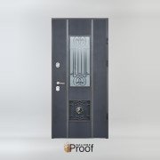 Bezpečnostné vchodové dvere Lion 2 F do domu so sklom