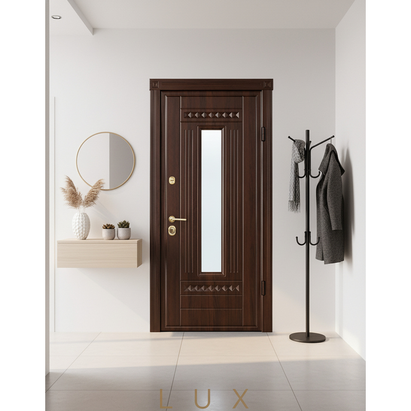 Bezpečnostné vchodové dvere Model 61 Glass do bytu