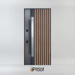 Bezpečnostné vchodové dvere Rio S Loft do domu so sklom