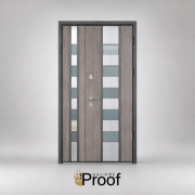 Secure entrance door Stream SL Double for house with glass