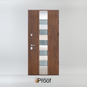 Secure entrance door Stream SL for house with glass