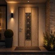 Sichere Eingangstür Toscana für das Haus mit Glas