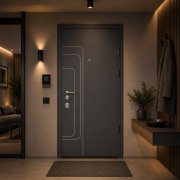 Secure entrance door Track for apartment