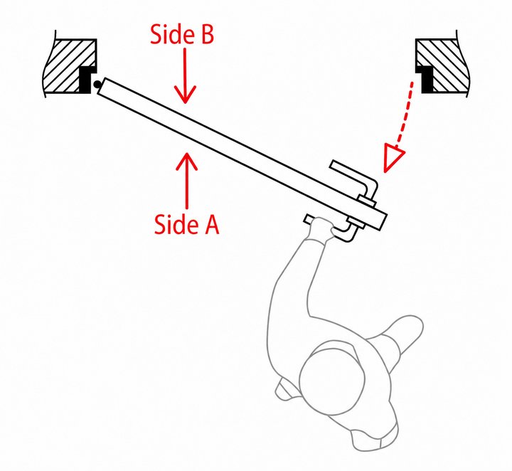 Concealed left-hand outward opening