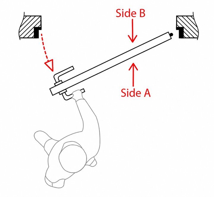 Concealed right-hand outward opening