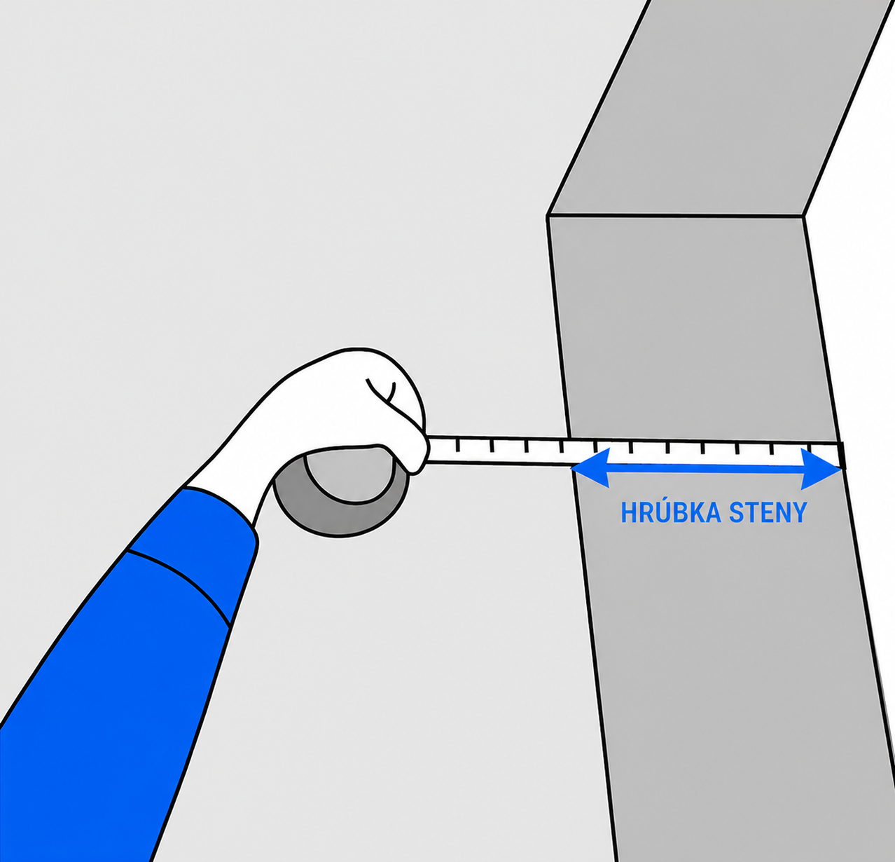 How to measure wall thickness